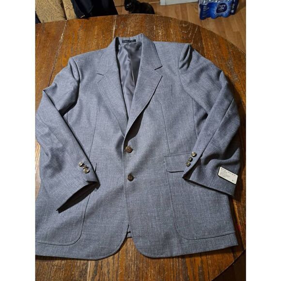 New 41R Maxwell Park Grey Notch Lapel Suit Sports Coat Jacket Blazer  NWT - Picture 1 of 5